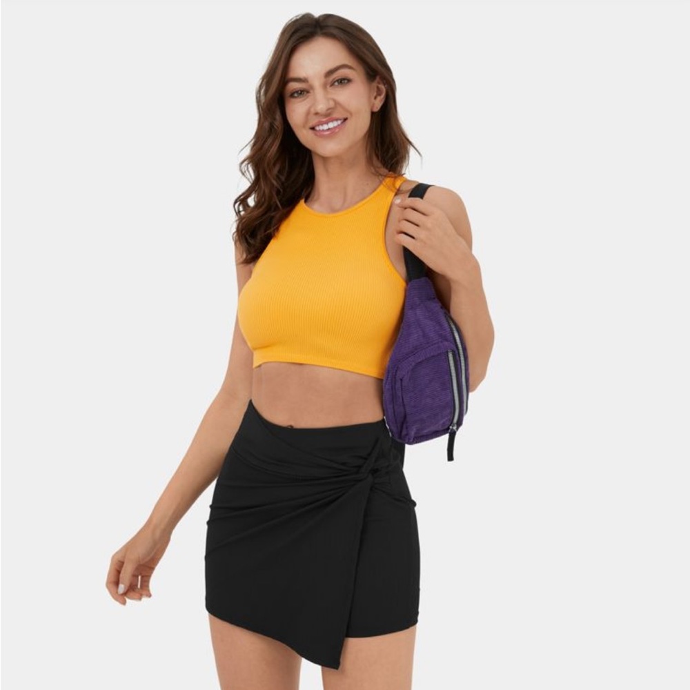 HALARA Black High Waist Women's Shorts
